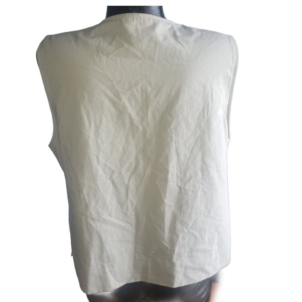 Vintage 90's Authentic Travel Wear Zippered Vest XL - Picture 5 of 6